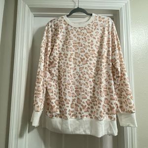 Cheetah print sweatshirt